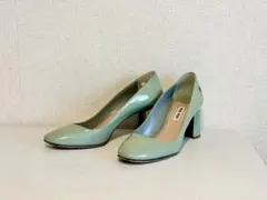 miu miu パンプス ライトグリーン36のサムネイル