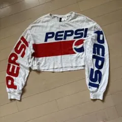 H&M DIVIDED Pepsi コラボ クロップド丈 長袖Tシャツのサムネイル