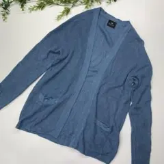 ポールスミス　長袖カーディガン 水色　麻70% 春服