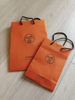 新品未使用HERMES ショッパー 紙袋 2枚セットのサムネイル