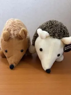 ハリネズミ ぬいぐるみ 2個セット20cm