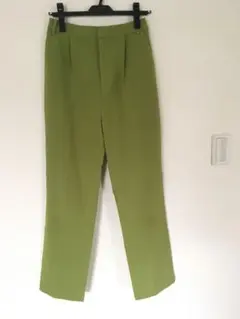 ドアーズ　カラーストレッチトラウザーパンツ　グリーン