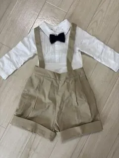 MARLMARL タキシード風ロンパース＆ショートパンツセット