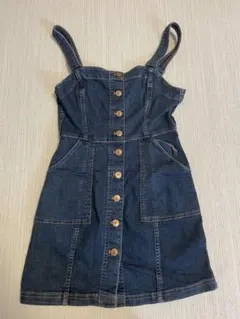 ダークブルー デニムサロペット XS