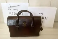 良品■ベルルッティ　エミーオ　オールレザー　ビジネスバッグ　ブラック　本革 良品□ベルルッティ エミーオ オールレザー ビジネスバッグ ブラック