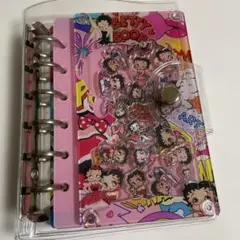 ベティちゃん　A7シャカシャカノート バインダー シール帳カバー付き