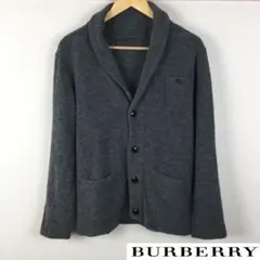 美品 BURBERRY BLACK LABEL 長袖カーディガン グレー