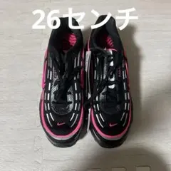 NIKE AIR MAX スニーカー ブラック ピンク 新品未使用 サイズ26