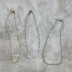 レディースネックレス アクセサリー シルバー ゴールド 3点セット