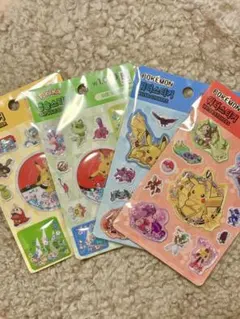 【24時間以内発送】ポケモン ステッカー 4枚セット