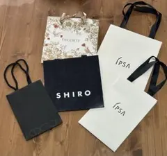 ショップ袋セット SHIRO DECORTE IPSA ADDICTION