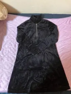 Eddie Bauer 黒 長袖ワンピース XS コーデュロイ