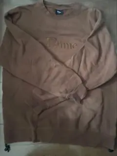 Dime ダイム トレーナー スウェット プルオーバー ロゴ ブラウン 