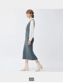 GU ニットジャンパードレスZ グレー Sサイズ