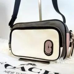 COACH コーチ 91158 ミックスコートクロスボディバッグ レア　極美品