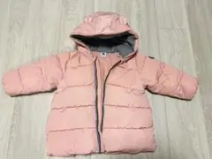 美品 プチバトー ダウン ピンク 18m 80cm