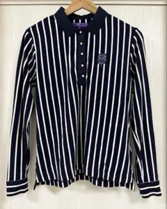 ✨極美品✨ Mーリーゲイツ　30周年　長袖　ボタンダウン　ポロシャツ　ゴルフ　M ✨極美品✨ Mーリーゲイツ 30周年 長袖 ボタンダウン ポロシャツ