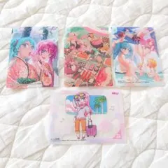 初音ミク 他　キラキラクリアカードコレクションガム 4枚セット