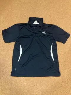 adidas アディダス 紺色ポロシャツ(CLIMALITE) 襟付き L
