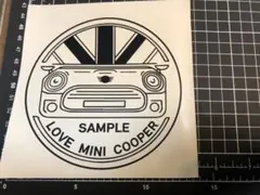 ミニクーパー　カッティングステッカー