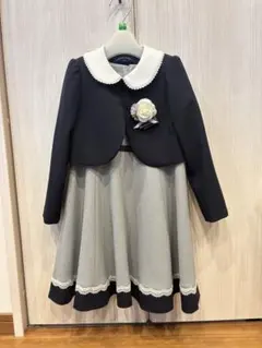 女の子用ジャケット付きドレス 115cm 小学校入学式