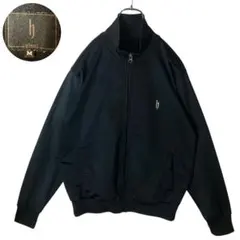DJ HONDA刺繍ロゴ シンプルブラックジャージトラックジャケットのサムネイル