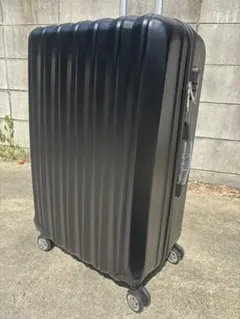 大容量Lサイズ105L☆新品未使用　スーツケース　ブラック軽量5-7泊のサムネイル