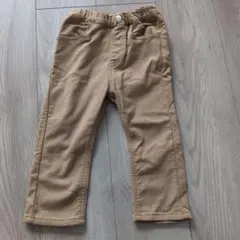 *Moujonjon*裏起毛 ベージュパンツ　90 ゴム入り