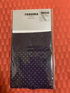★選べる3点980円★renoma　水玉柄　クルーソックス　22-24cm