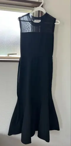 Mystrada マイストラーダ　黒　ビスチェニットワンピース