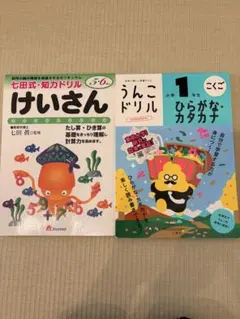 小学1年生 学習ドリル 5.6才けいさんドリル　2冊セット