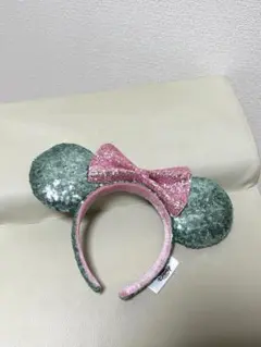 【上海ディズニー限定】ミニーマウススパンコールカチューシャ