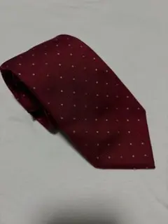 ♥*様 【美品】 Burberry バーバリー ドット　ワインレッド系 ネクタイ