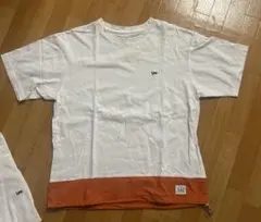 Lee 半袖Tシャツ S ホワイト/オレンジ