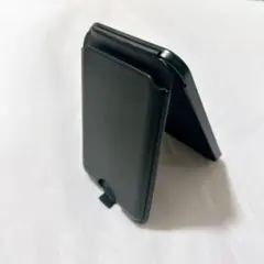 ✨スマホカードホルダースタンド 2-in-1 マグネット カード収納 黒