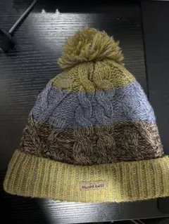 montbell 多色 ケーブル編み ニット帽