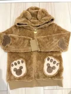 【1回着用】ダッフィー　足跡付きパーカー