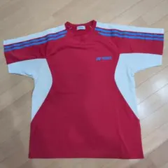 YONEX バドミントン シャツ レッド/ホワイト