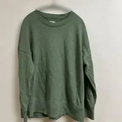 TIME AND TRUE オリーブグリーン スウェット Mサイズまで　シンプル