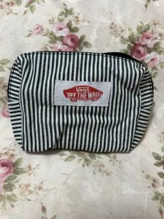 【新品】【非売品】VANS ポーチ ストライプ柄 小物入れのサムネイル