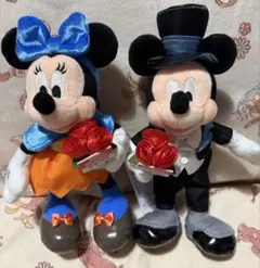 ミッキー、ミニーぬいぐるみバッジセット