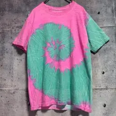 ツートンカラー タイダイ Ｔシャツ トップス Mサイズ サークル ヴィンテージ