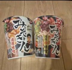 みそきん 濃厚味噌 濃厚辛味噌 カップラーメン 2個セット HIKAKINのサムネイル