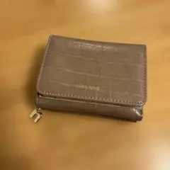 niko and... 三つ折り財布　ベージュ