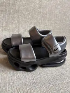 ☆美品☆【ナイキ】 エア マックス ヘイロー (24) 厚底 黒 シルバー