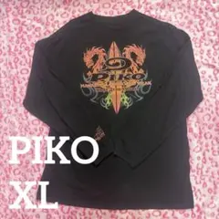PIKO ロンT長袖Tシャツ XL Y2K ブラックのサムネイル