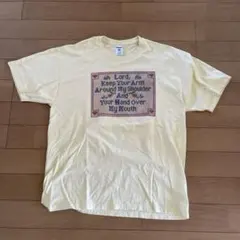 Jerzees XL イエロー メッセージTシャツ