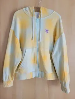 adidas フルジップパーカー 総柄　タイダイ　アディダスオリジナルス　L