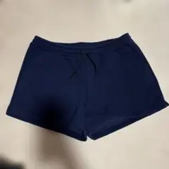 ノースフェイス ネイビーショートパンツ　裏起毛　サイズXL