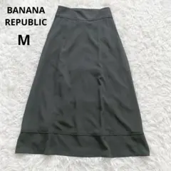 バナナリパブリックBANANA REPUBLIC ロングスカート 2 M カーキのサムネイル
